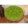 Nábytek PEGAS Polstr deluxe na křeslo papasan 110 cm - světle zelený melír
