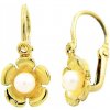 Žatecký Zlaté detské perlové náušnice 2373/Z/Px