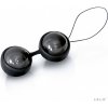 LELO Luna Beads Noir, luxusné čierne Kegelove guličky s priemerom 2,9 cm
