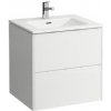 Laufen Pro S - Skrinka s umývadlom, 59x60x49 cm, 2 zásuvky, lesklá biela H8649602611041