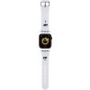 Karl Lagerfeld Karl and Choupette Head NFT Řemínek pro Apple Watch 42/44/45/49 White KLAWLSLKCNH