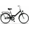 KANDS Retro skladací bicykel Laguna Folding P. FAV. Čierny lesklý 24