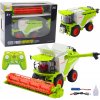 RC kombajn 1:24 s hederom, svetlá, zvuky a dymový efekt 2.4 GHz