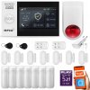 Bezdrôtový alarm GSM + WiFi s aplikáciou TUYA, sada, HUXGO HXA007