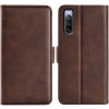 PROTEMIO 45019 SIDE Peňaženkové puzdro Sony Xperia 10 IV 5G tmavohnedé