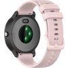 eses Jednofarebný silikónový remienok pre smart hodinky Garmin 20 mm Farba: pieskovo ružová