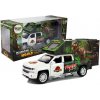 LEAN TOYS Karavan s motívom dinosaurov - biely