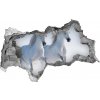 Diera 3D fototapeta na stenu Dva kone v snehu 95x73 cm