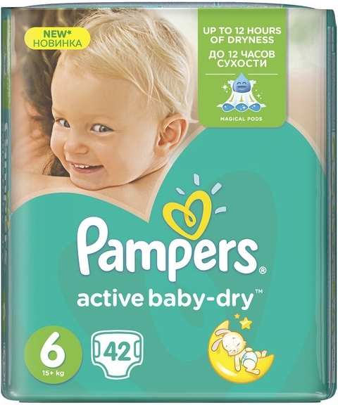 Pampers Active Baby 6 42 ks