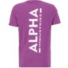 Alpha Industries BACKPRINT T Dark Magenta tričko pánske Farba: fialová, Veľkosť: XXL
