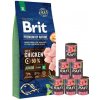 BRIT Premium By Nature Junior Extra Large XL 15 kg + mokré teľacie krmivo 6x400 g