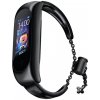 Kovový remienok na výmenu pre Xiaomi Mi Band 6/5/4/3 - Čierna KP35353