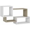 NABBI Tripaso 5 polica dub sonoma / biela 32818 87 cm x 25 cm x 54.3 cm