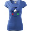 Futbal volá - Dámske tričko Pure - 2XL ( Svetlomodrá )