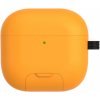 AppleKing obal s výklopným stojančekom a karabínou pre AirPods 4 - žltý - možnosť vrátiť tovar ZADARMO do 30tich dní