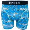Pánske boxerky XPOOOS Výlet na bicykli - Štýlové pánske boxerky z kolekcie XPOOOS Bike trip, farebné bicykle na modrom nebi. - 3422073