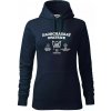 Zaobchádzať opatrne 40 - Mikina dámská Cape s kapucí - 2XL ( Tmavomodrá (takmer čierna) )