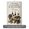Palmová sviečky s textom podľa želania 2 Valec 13 cm / 7 cm 480g