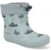 Barefoot detské gumáky Bundgaard - Cover Teal stone submarine zelená ponorka