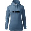 Evolúcia lesa - Mikina dámská Cape s kapucí - M ( Denim )