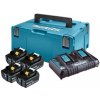 MAKITA BL1860B 198091-4 Akumulátor Li-Ion (LXT) 18V / 6.0Ah s indikátorom nabitia (v balení: 4ks akumulátor+1ks nabíjačka+1ks kufor), BL1860B - MAKITA 198091-4