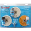 TRIUMF Sada kotúčov na leštenie spolu s leštiacimi pastami, 7 dielna 32726