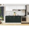 Kuchynská linka VIVIEN 240cm - Biela + green