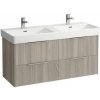 Kúpeľňová skrinka pod umývadlo Laufen Base 116x53x44 cm světlý brest H4024941102621