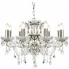 Searchlight sviečkový závesný krištáľový luster PARIS 8738-8SS