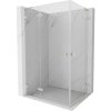 MEXEN/S - Lunar L Duo sprchový kút dvere krídlové 105 x 100, transparent, nikel kartáčovaný 834L-105L-100P-97-00