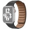 AppleKing remienok kožený ťah pre Apple Watch 42mm / 41mm / 40mm / 38mm - čierny - možnosť vrátiť tovar ZADARMO do 30tich dní
