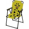 Kempingová Skladacia stolička KINDER Žltá