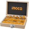 INGCO Sada hornej frézy 12 kusov 6 mm