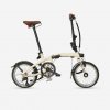 BTWIN Skladací bicykel Fold Light 1 Second béžový 2025
