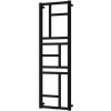 Instalprojekt - Kúpeľňový radiátor MONDRIAN - Farba radiátora - Čierna, Pripojenie radiátora - Stredové 50 mm, Rozmer radiátora - 400 x 1140 mm, výkon 378 W RADMON401131SP