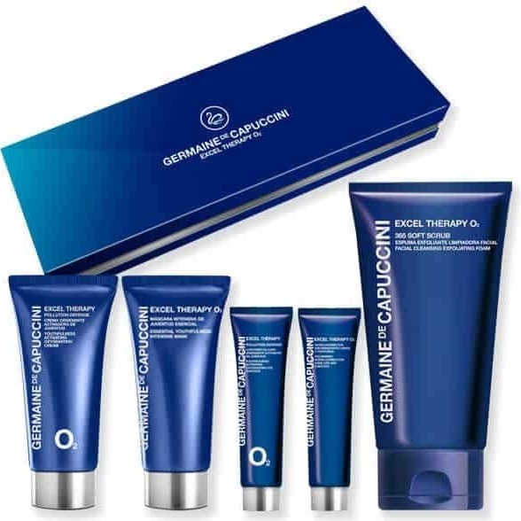 Germaine de Capuccini Excel Therapy O2 krém 50 ml + peeling 150 ml + maska 50 ml + oční krém 15 ml + krém na rty 15 ml darčeková sada