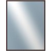 DANTIK - Zrkadlo v rámu, rozmer s rámom 70x90 cm z lišty KASETTE hnedá (2757)