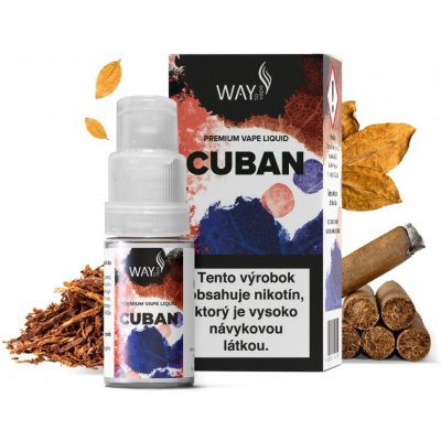 WAY to Vape Cuban objem: 10ml, nikotín/ml: 3mg