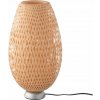 IKEA BOJA Stolná lampa, poniklovaná/bambus/ratan