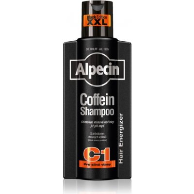 Alpecin Coffein Shampoo C1 Black Edition kofeínový šampón pre mužov stimulujúci rast vlasov 375 ml