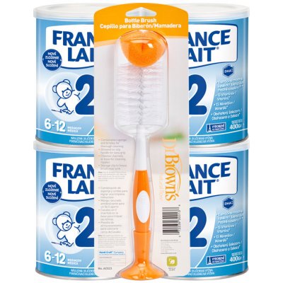 France Lait 2 + Dr.Brown`s Kefa na fľaše 4 x 400 g