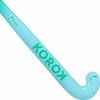 KOROK Detská hokejka FH500 na pozemný hokej mid bow tyrkysová 31_QUOTE_