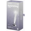 Satisfyer Sparkling Crystal transparentné sklenené dildo análny kolík plug