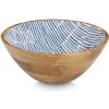 ZELLER Servírovacia miska z magnóliového dreva, modrá 30 x 30 x 12 cm