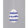 Cibulak Veľkonočná ozdoba vajíčko záves 5,5 x 3,9 cm 20g Originálny Český Porcelán Dubí