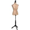 Dámska krajčírska/aranžérska busta/figurína, hnedá, juta-ForU-30029