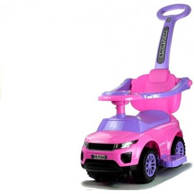 Majlo Toys Range Rover s vodiacou tyčou 3v1 ružové