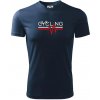 Cycling ekg - Pánske tričko Fantasy športové - S ( Tmavomodrá (veľmi tmavá - skoro čierna) )