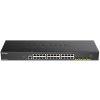 D-Link DGS-1250-28XMP sieťový prepínač Riadený L3 Gigabit Ethernet (10/100/1000) Podpora napájania cez Ethernet (PoE) Čierna (DGS-1250-28XMP)