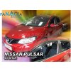Deflektory - protiprievanové plexi Nissan Pulsar 5D od 2014 (+zadné)